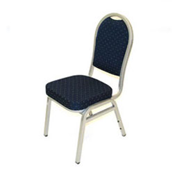 Blue and Silver Banquet Chair